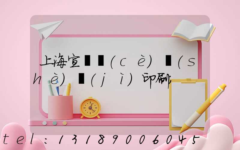 上海宣傳冊(cè)設(shè)計(jì)印刷