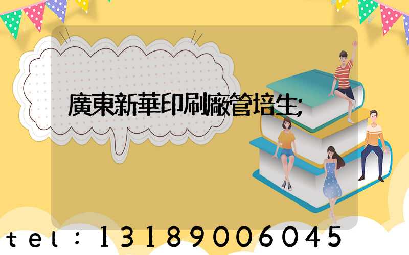 廣東新華印刷廠管培生