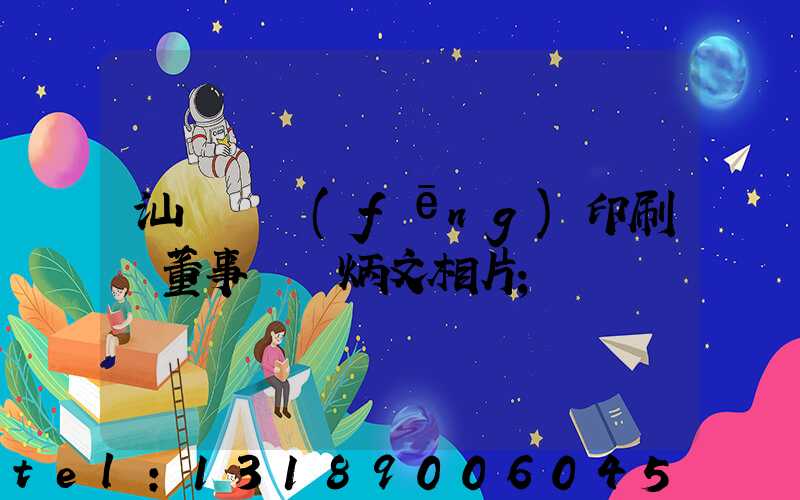 汕頭東風(fēng)印刷廠董事長黃炳文相片