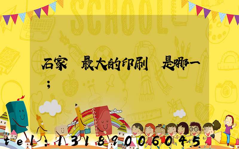 石家莊最大的印刷廠是哪一個