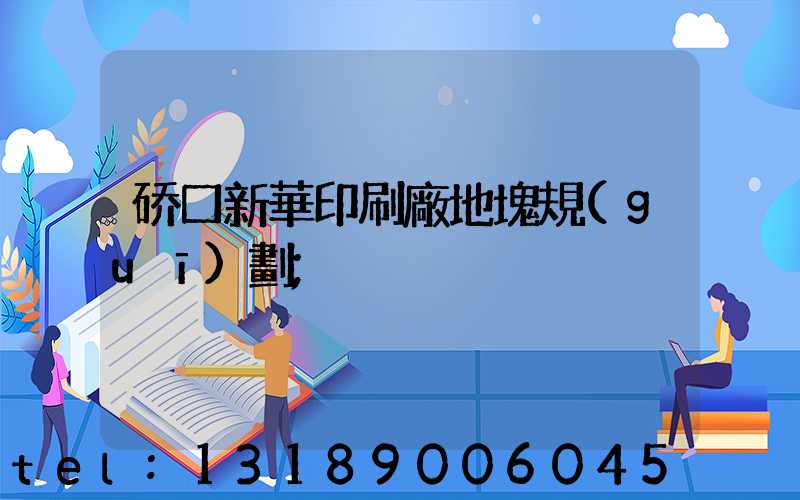 硚口新華印刷廠地塊規(guī)劃