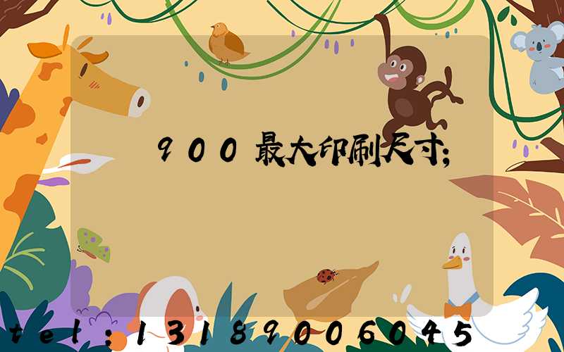 羅蘭900最大印刷尺寸